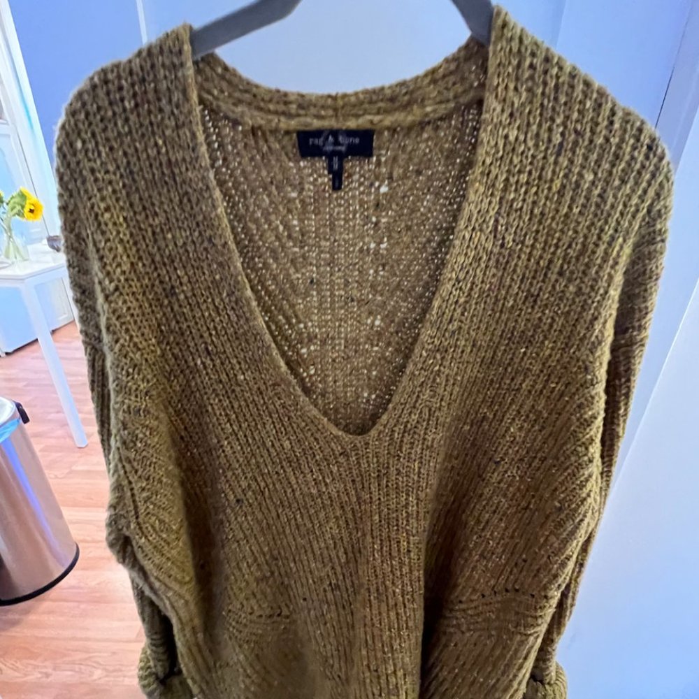 Rag & Bone Eco Donegal V-neck Sweater